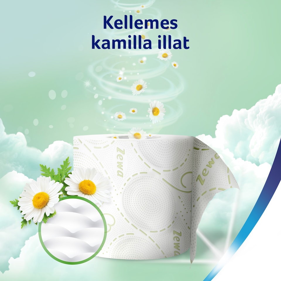 Zewa Deluxe Camomile Comfort toalettpapír 3 rétegű 16 tekercs  1. kép
