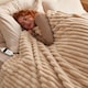 image 4 of Silentnight Luxury Faux Fur Heated Throw - Natural