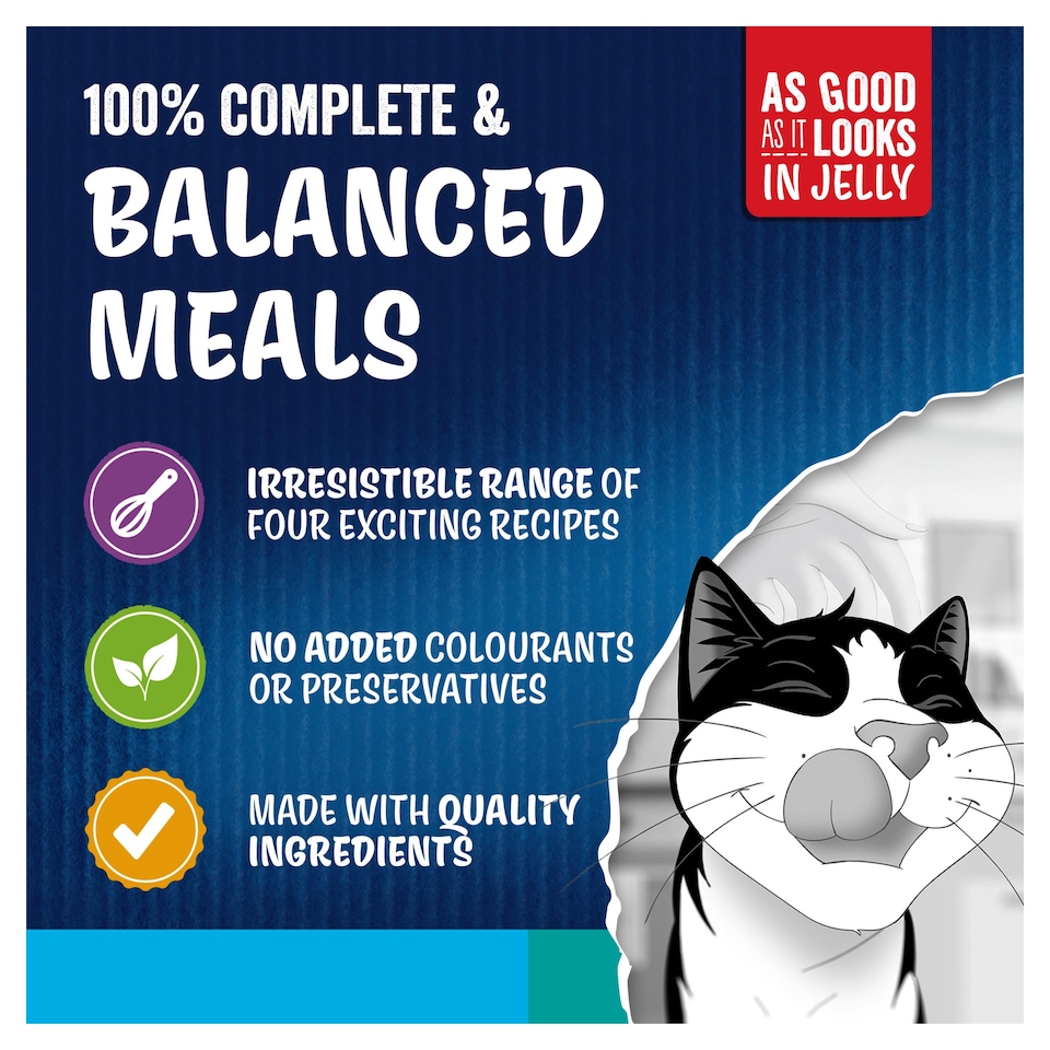 image 1 of Felix Doubly Delicious Fish Selection in Jelly Wet Cat Food 12x85g