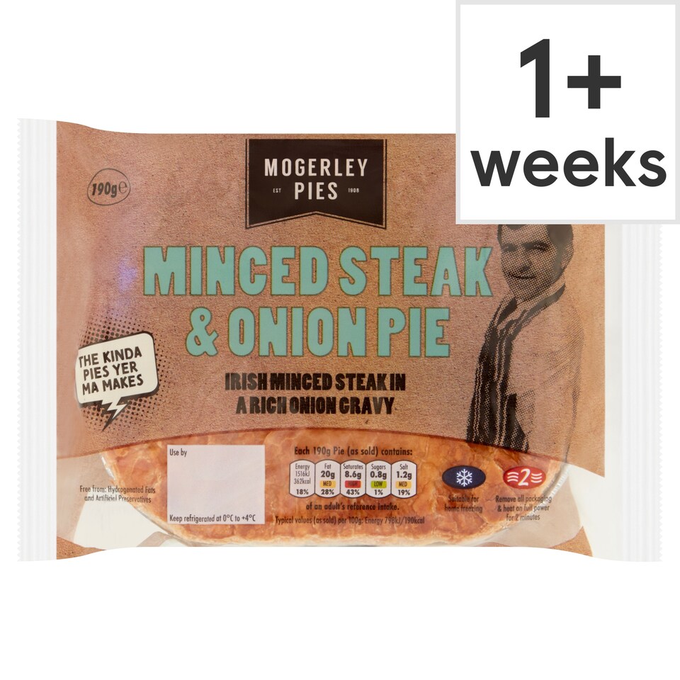 Mogerley Minced Steak And Onion Pie 190G