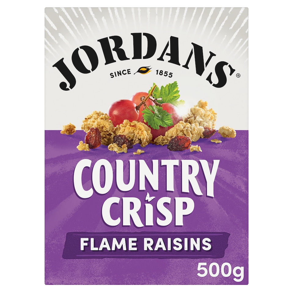 Jordans Country Crisp Cereal - Flame Raisins 500g