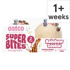 Oatco Super Bites Rainbow Cookie Oat Energy Balls 2 Pack 68G