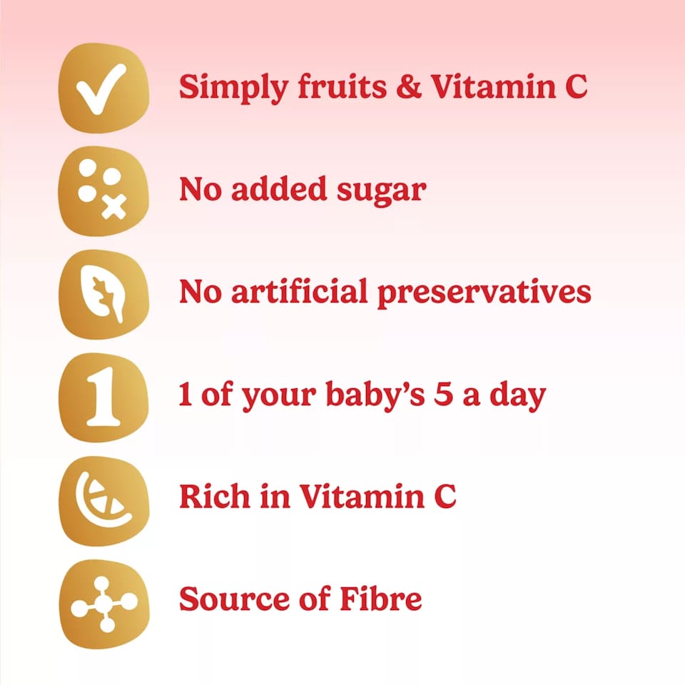 image 1 of Cow & Gate Pouches Banana Apple Strawberry Kiwi 100g