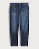 image 4 of F&F Cotton Rich Relaxed Straight Leg Jeans in Navy