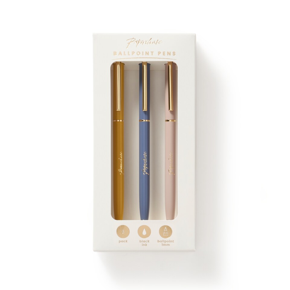image 1 of Paperchase 3pk Metal Twist Pens