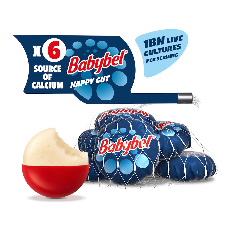 image 1 of Mini Babybel Happy Gut Cheese Snacks 6 x 20g