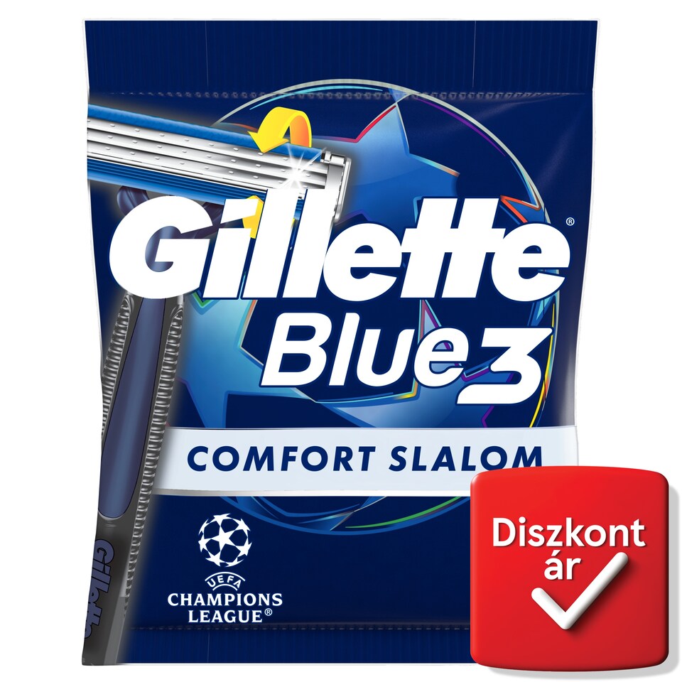Gillette Blue3 Comfort Slalom Eldobható Borotva, 3 db  1. kép