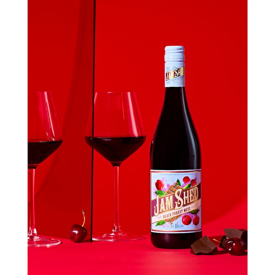 image 1 of Jam Shed Black Forest Mess Red 750ml