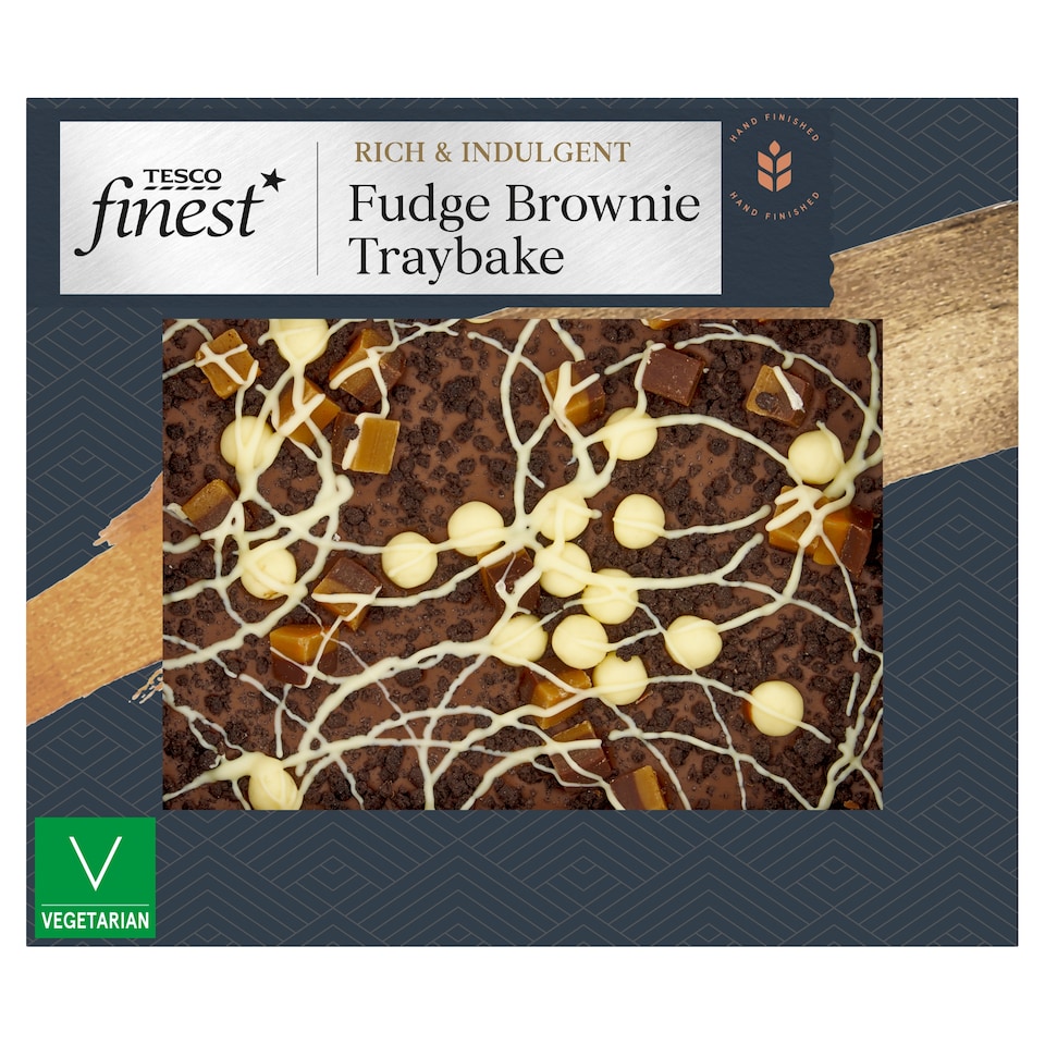 Tesco Finest Fudge Brownie Traybake 12 Servings