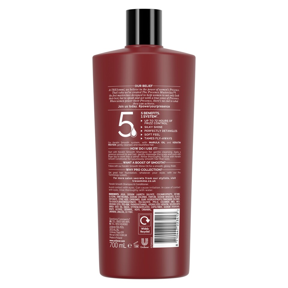 image 1 of Tresemme Keratin Smooth Shampoo 700Ml