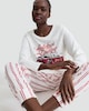 image 1 of Coca-Cola Holidays Are Coming Pyjama Set in Multi White