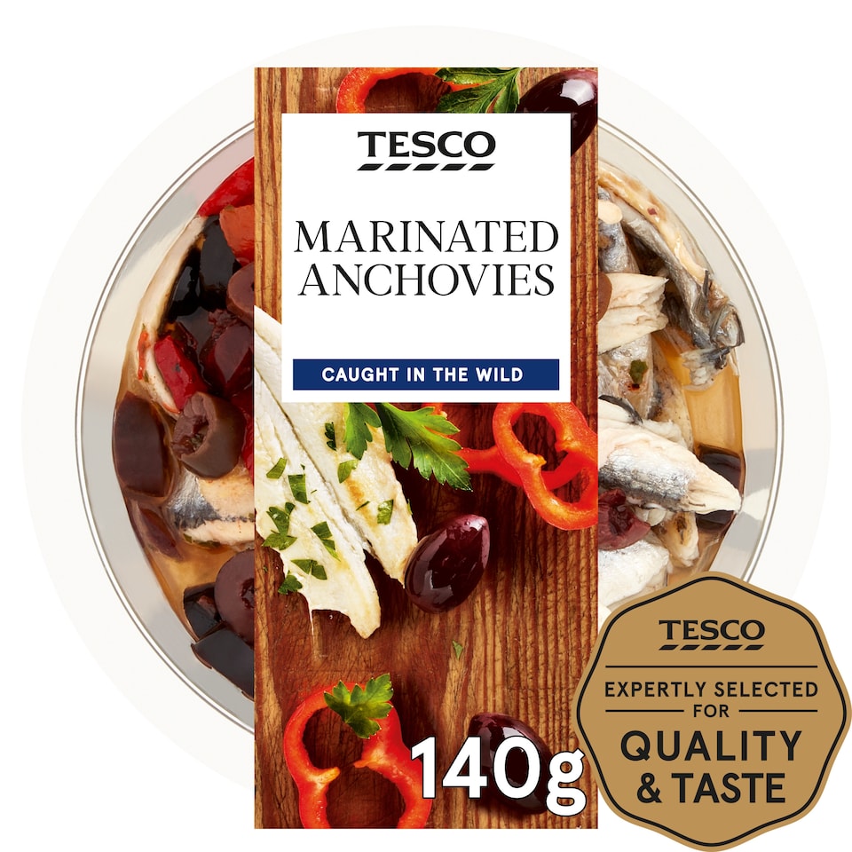 Tesco Marinated Anchovies 140G
