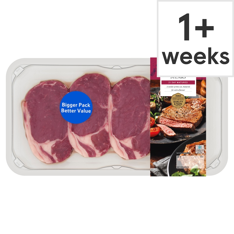 Tesco 4 Sirloin Steaks 400g