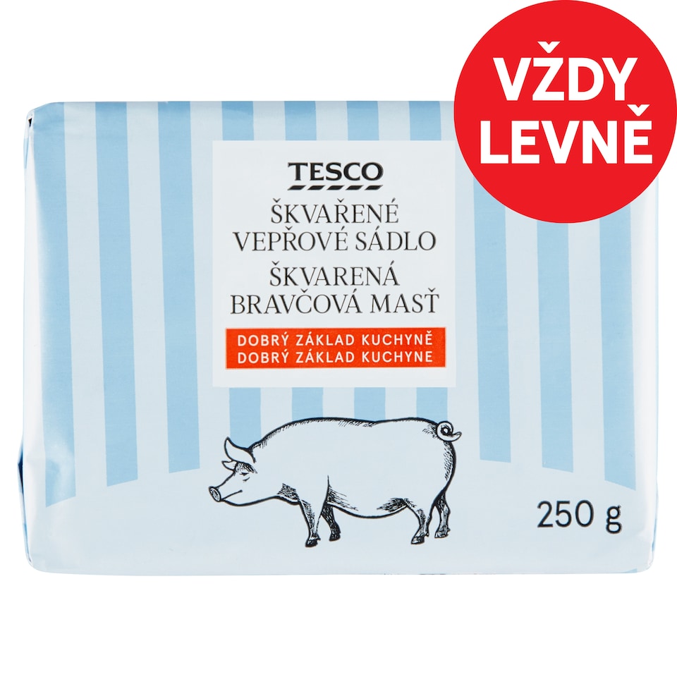 Tesco Škvařené vepřové sádlo 250g