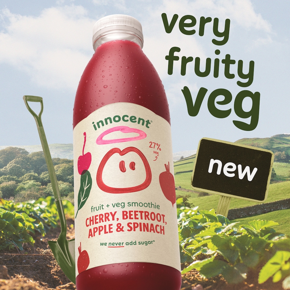 image 1 of innocent Beetroot, Apples, Cherries and Spinach Smoothie 750ml