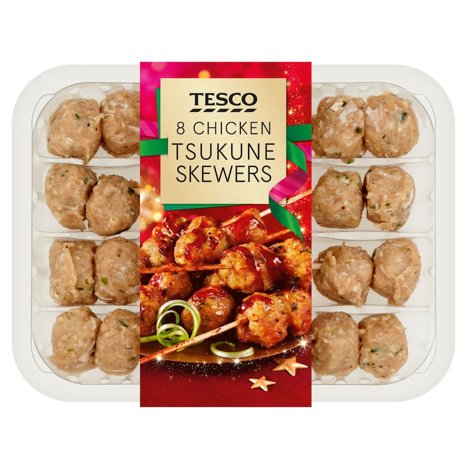 Tesco 8 Chicken Tsukune Skewers 280g