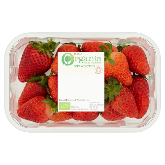 Tesco Organic Strawberries 227G Tesco Groceries