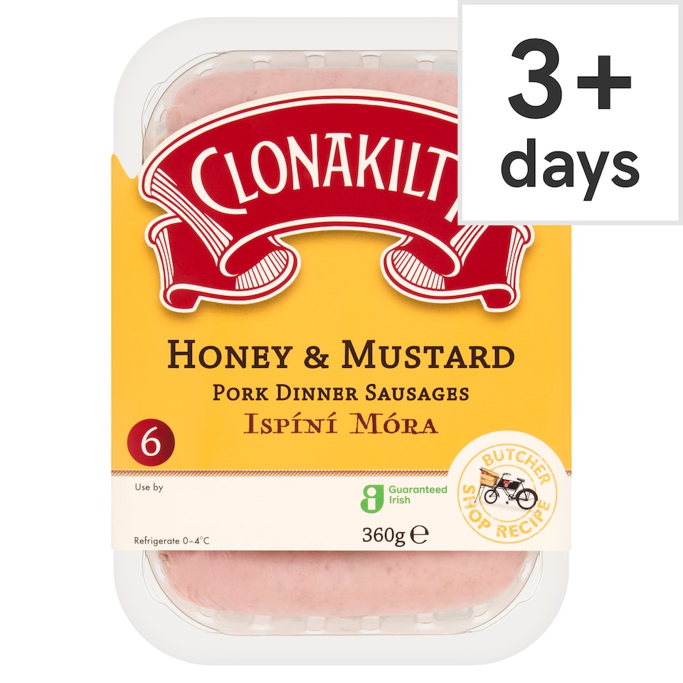 Clonakilty Honey & Mustard Pork Dinner Sausages 360g