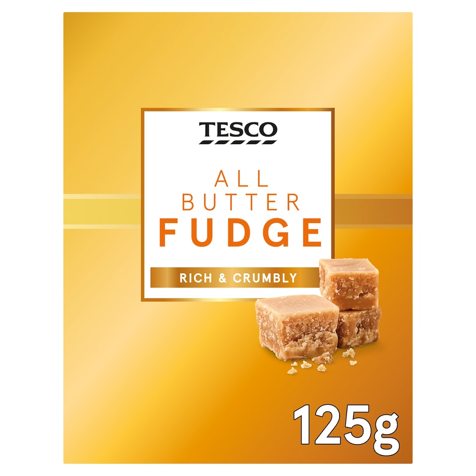 Tesco All Butter Fudge 125G