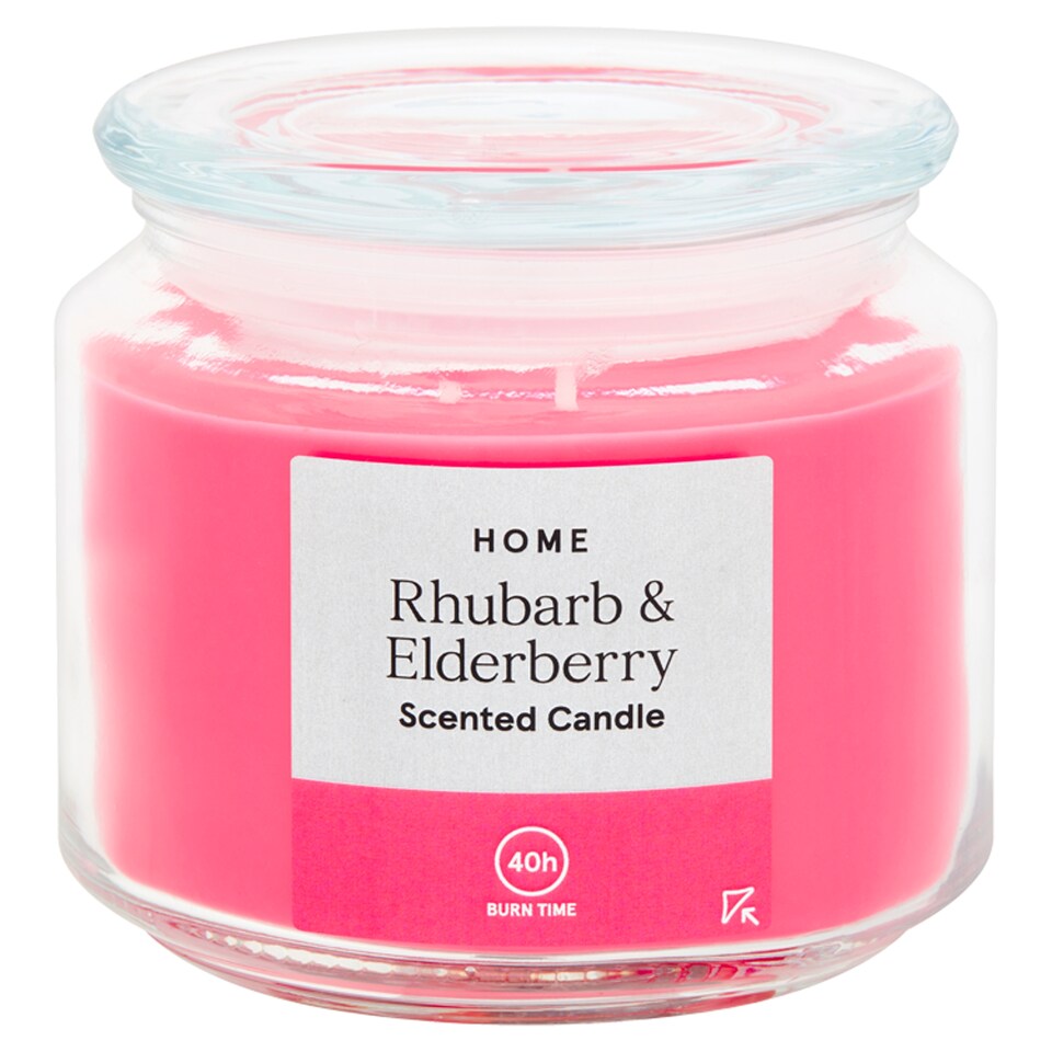 image 1 of Tesco Scented Candle Rhubarb & Elderberry 285G