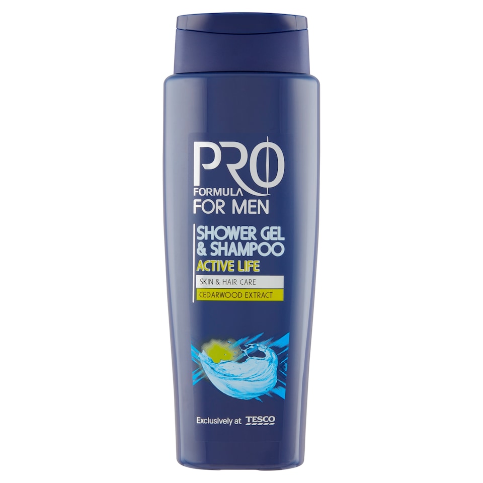 Tesco Pro Formula For Men Active Life tusfürdő & sampon 400 ml