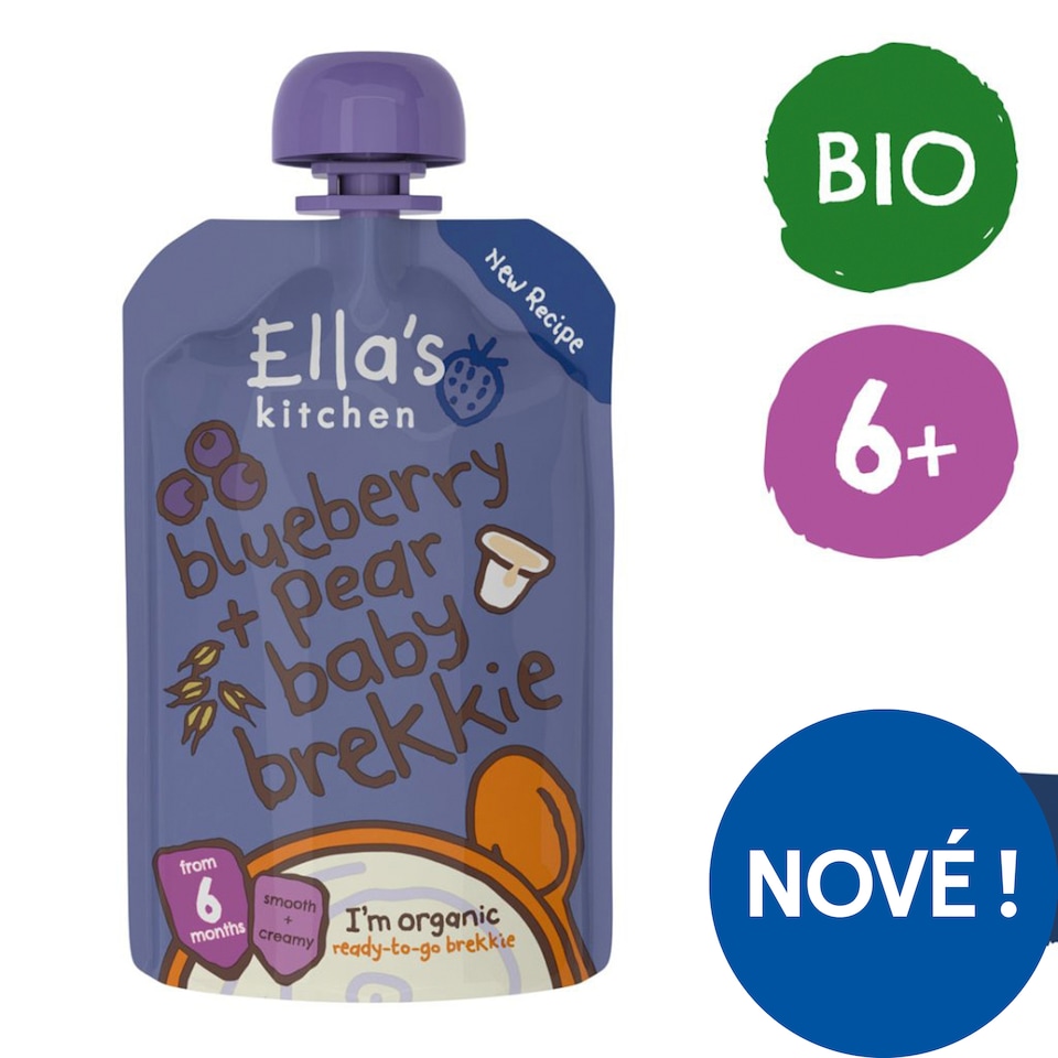 Ella's Kitchen Bio snídaně borůvka a hruška 100g
