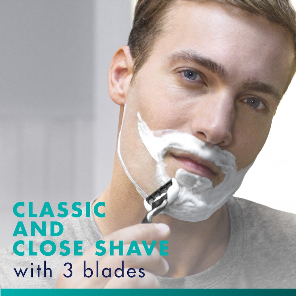 image 1 of Gillette Mach 3 Men's Razor Blades Refills 4 Pack