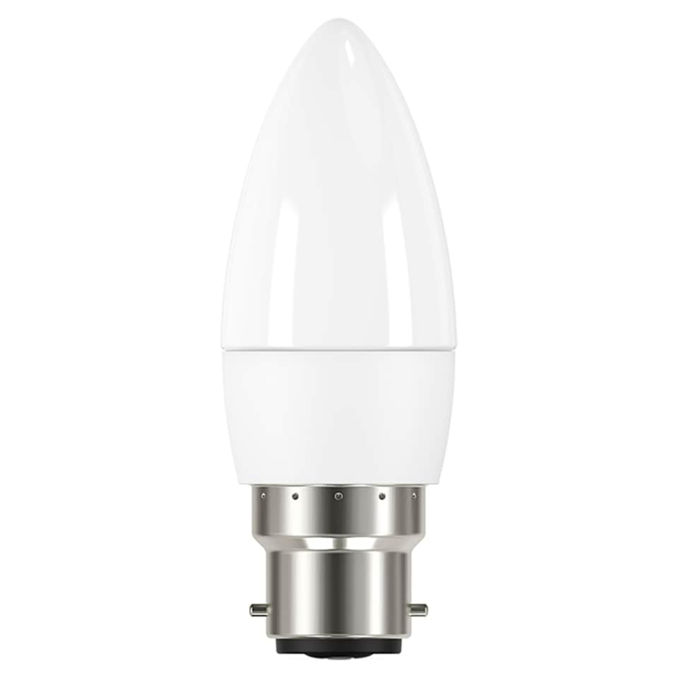 Tesco LED Candle 40W BC Cool White 2 Pack