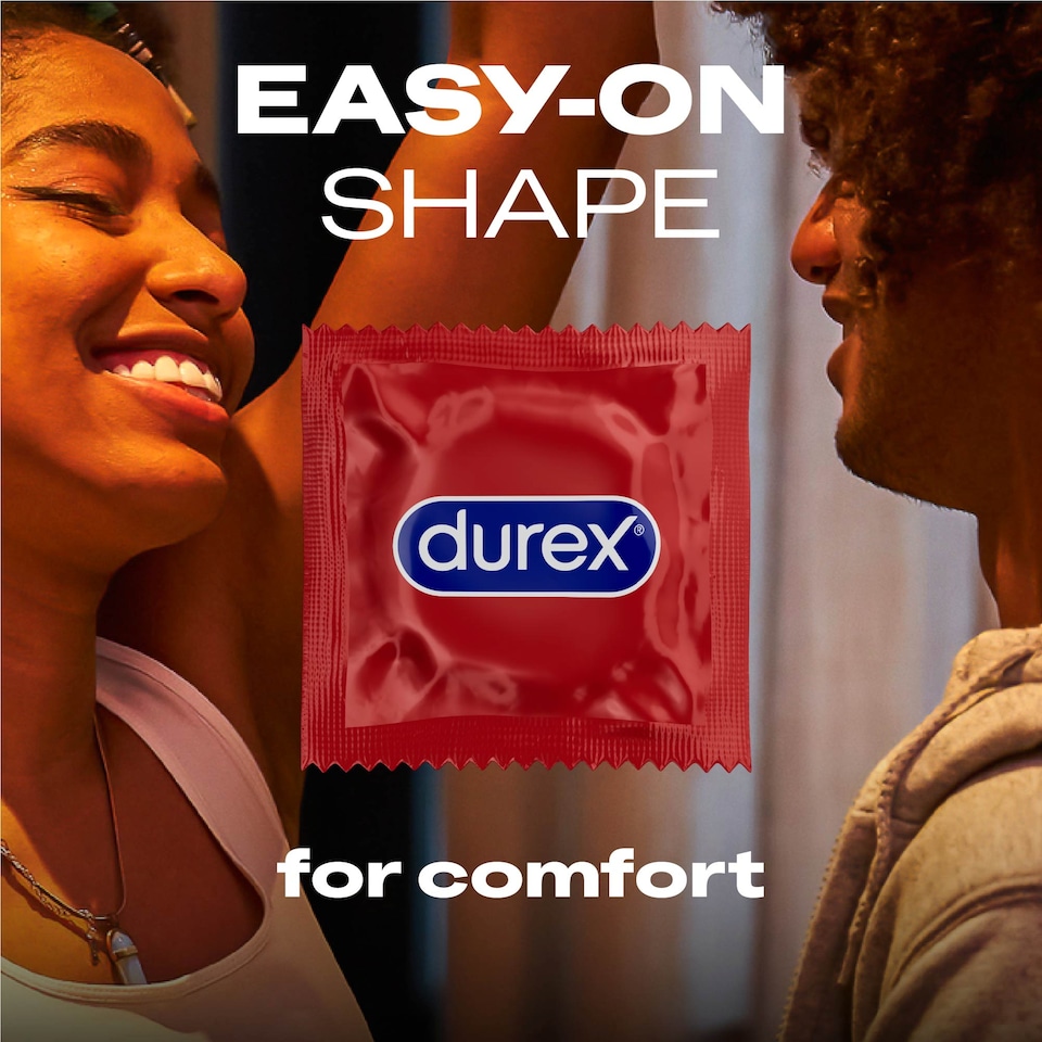 image 1 of Durex Thin Feel Condoms Extra Silicone Lube Regular Fit 12 Pack