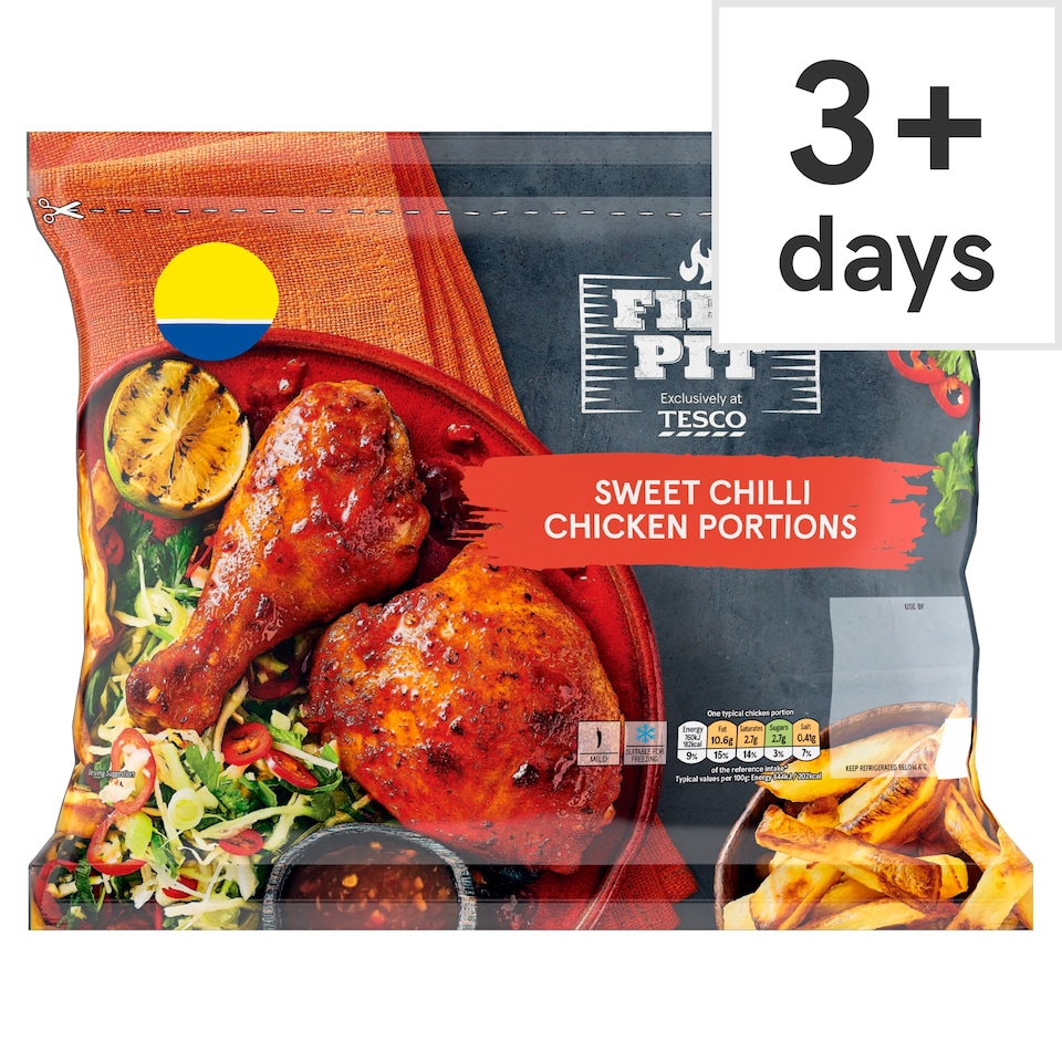 Tesco Firepit Sweet Chilli Chicken Portions 900g