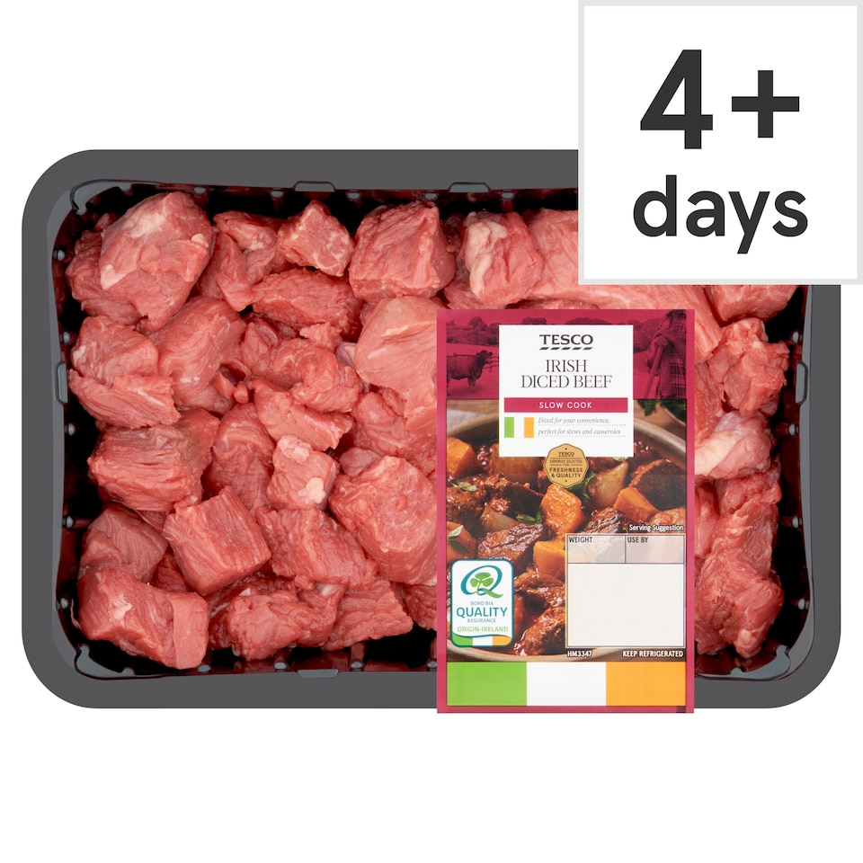 Tesco Irish Diced Beef 807G 807G
