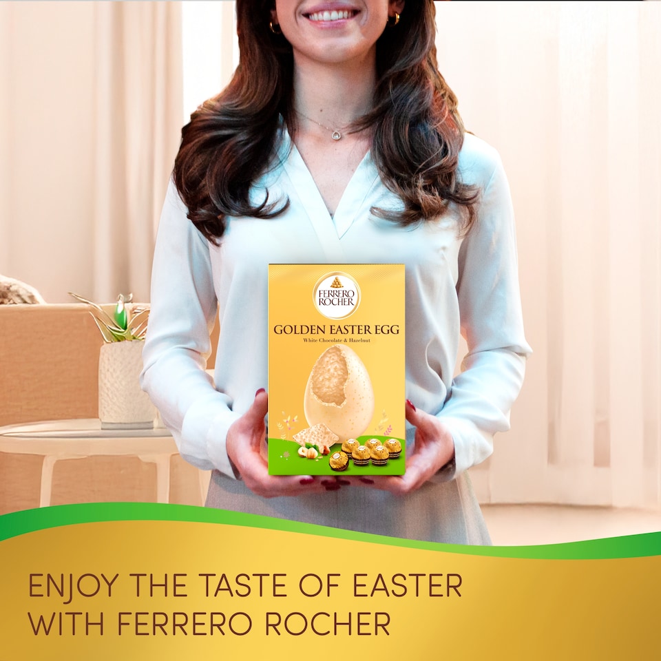 image 1 of Ferrero Rocher Golden E/Egg With White Chocolate 250G