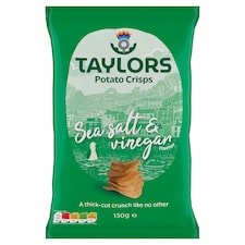 Taylors Potato Crisps - Sea Salt & Vinegar Flavour 150g