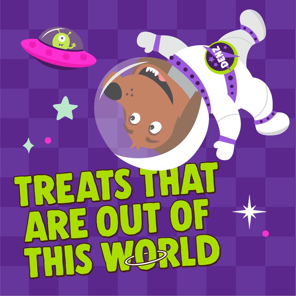 image 1 of Denzel's Space Mix - Duck & Apple Dog Treats 90g