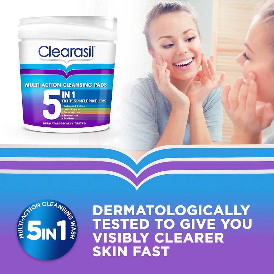 image 1 of Clearasil Ultra 5In1 Cleansing Pads
