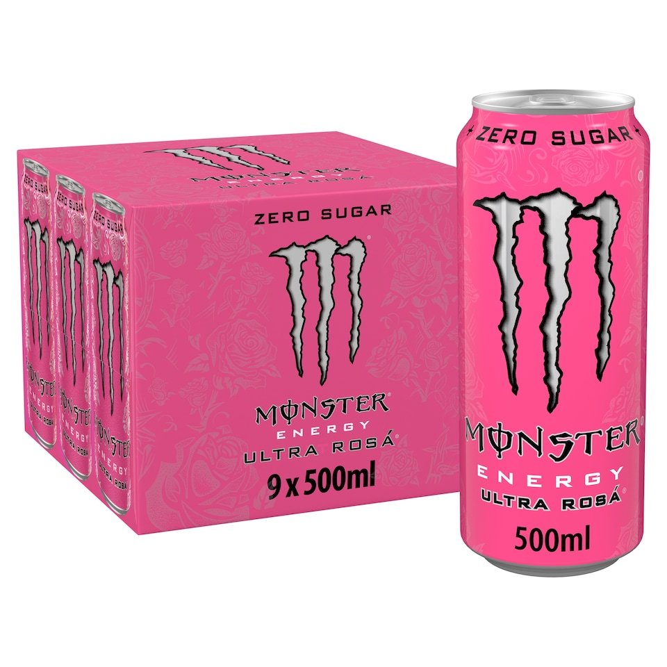 image 1 of Monster Energy Ultra Rosa Zero Sugar 9x500ml