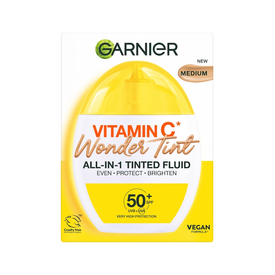 image 1 of Garnier Vitamin C Wonder Tint SPF50 Medium 40ml