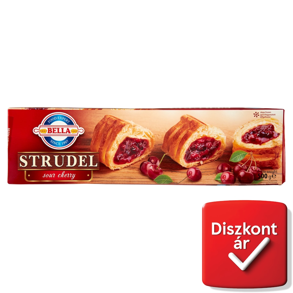 Bella gyorsfagyasztott meggyes rétes 500 g