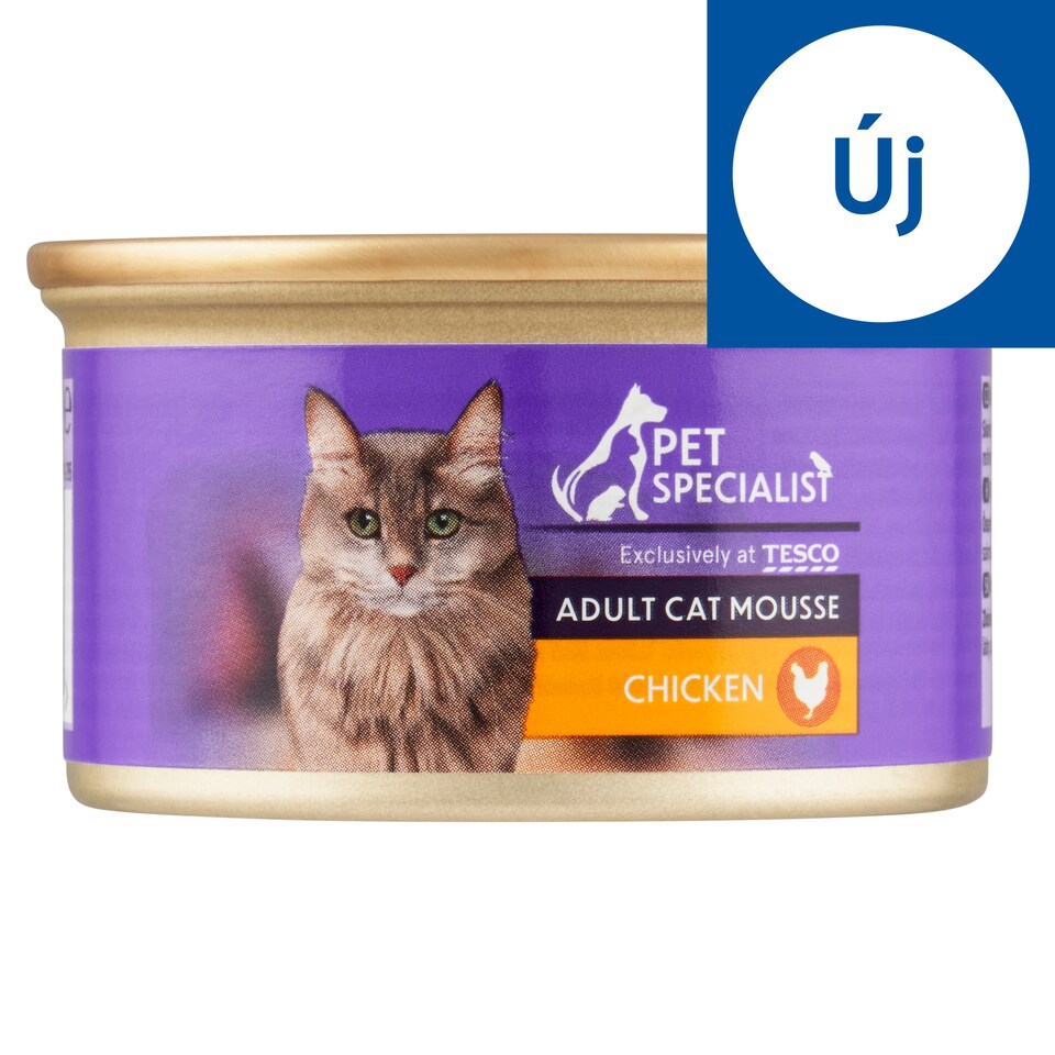 Pet Specialist teljes értékű állateledel felnőtt macskák számára, pástétom csirkével 85 g 