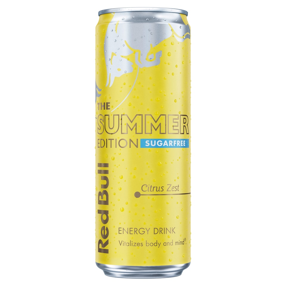 image 1 of Red Bull Sugar Free Citrus Zest The Summer Edition Energy Drink 473ml