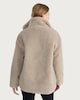image 3 of F&F Borg Textured Zip Up Jacket in Neutral