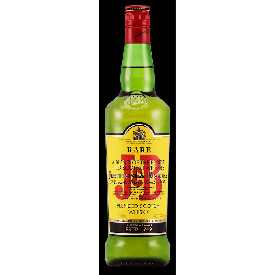 J&B Rare Blended Scotch whisky 40% 70 cl
