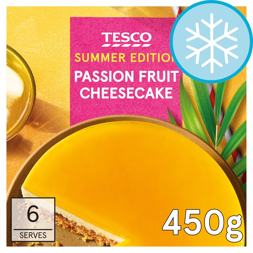Tesco Passionfruit Cheesecake 450g Tesco Groceries