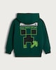 image 5 of Minecraft Cotton Rich Creeper Hoodie in Green