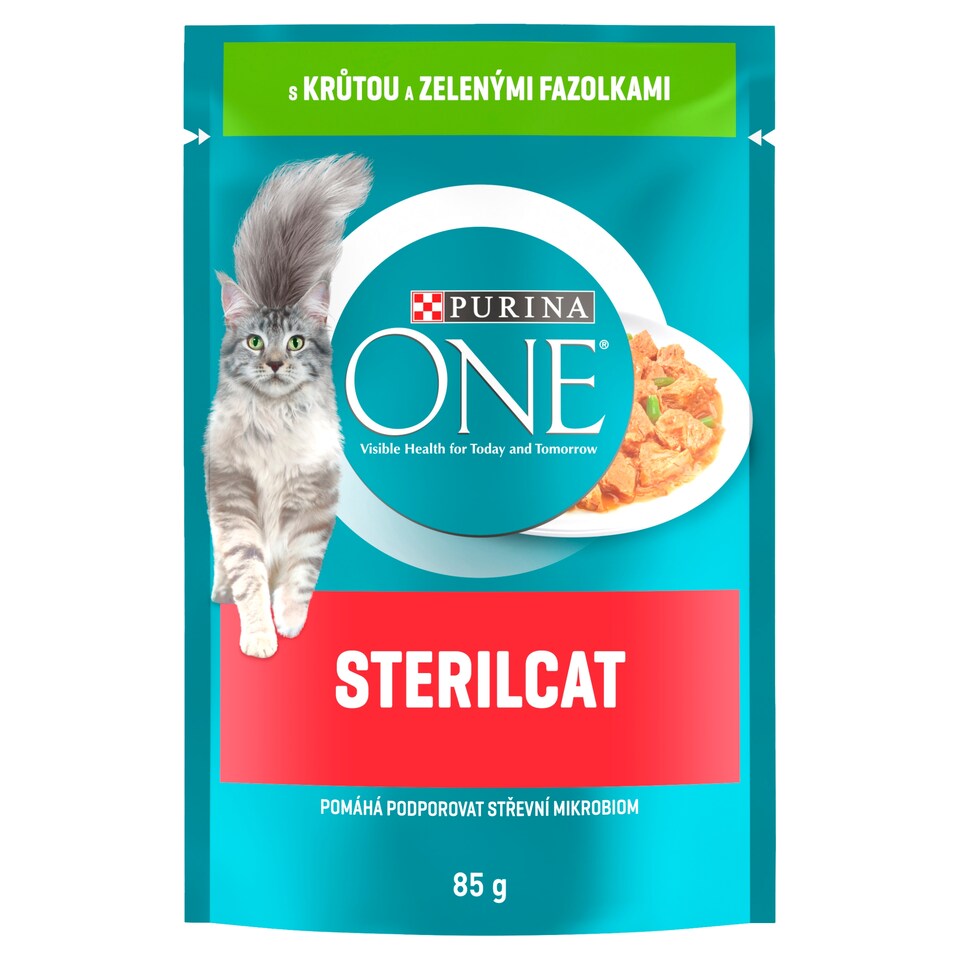 Obrázek 1 pro produkt Purina ONE Sterilised kapsička pro kočky krůta ve šťávě 85g