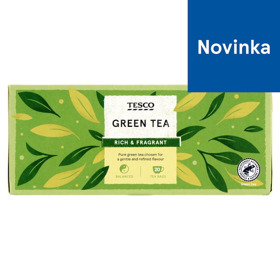 Tesco Zelený čaj 20 x 1,75 g (35 g)