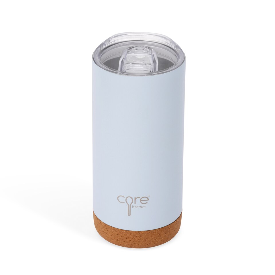 image 1 of Core Kitchen Pale Blue Cork Signal Bottle  502ml