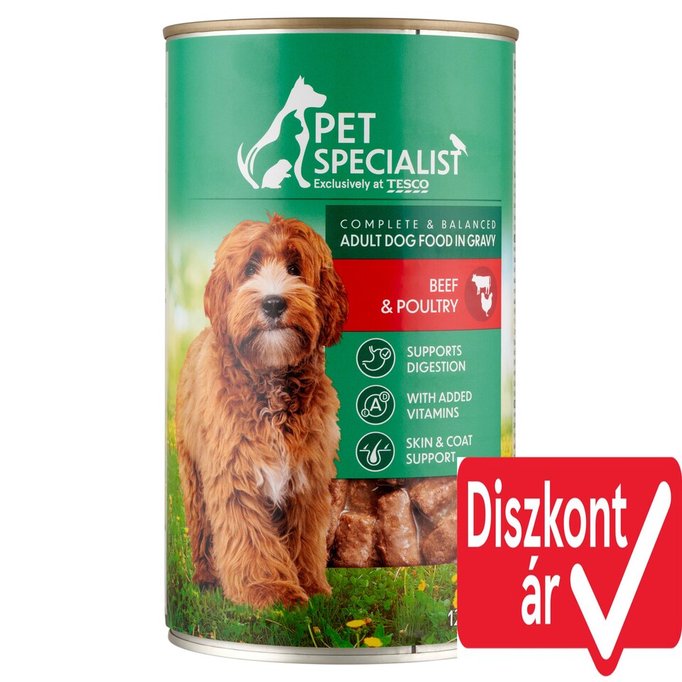 Pet Specialist Complete Pet Food for Adult Cats with Beef & Poultry in Gravy 1240 g 