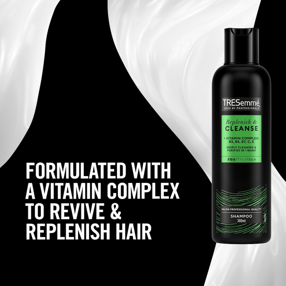 image 1 of Tresemme Replenish & Cleanse Shampoo 300ml