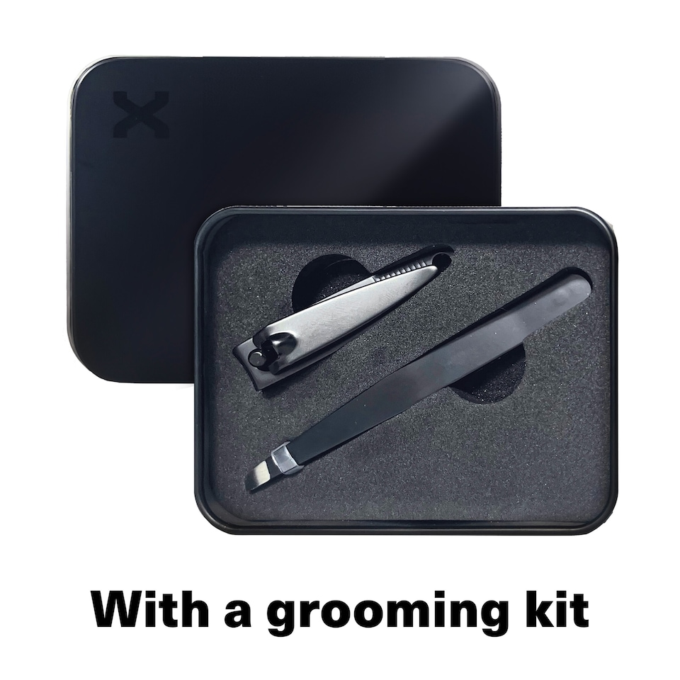 image 1 of Lynx Fine Fragrance Black Vanilla Bodyspray & Grooming Tin Gift Set